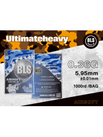 Шарики BLS 0,36 (1000шт, белые, пакет) (40 пакетов в коробке) Taiwan 1BA-PLA36